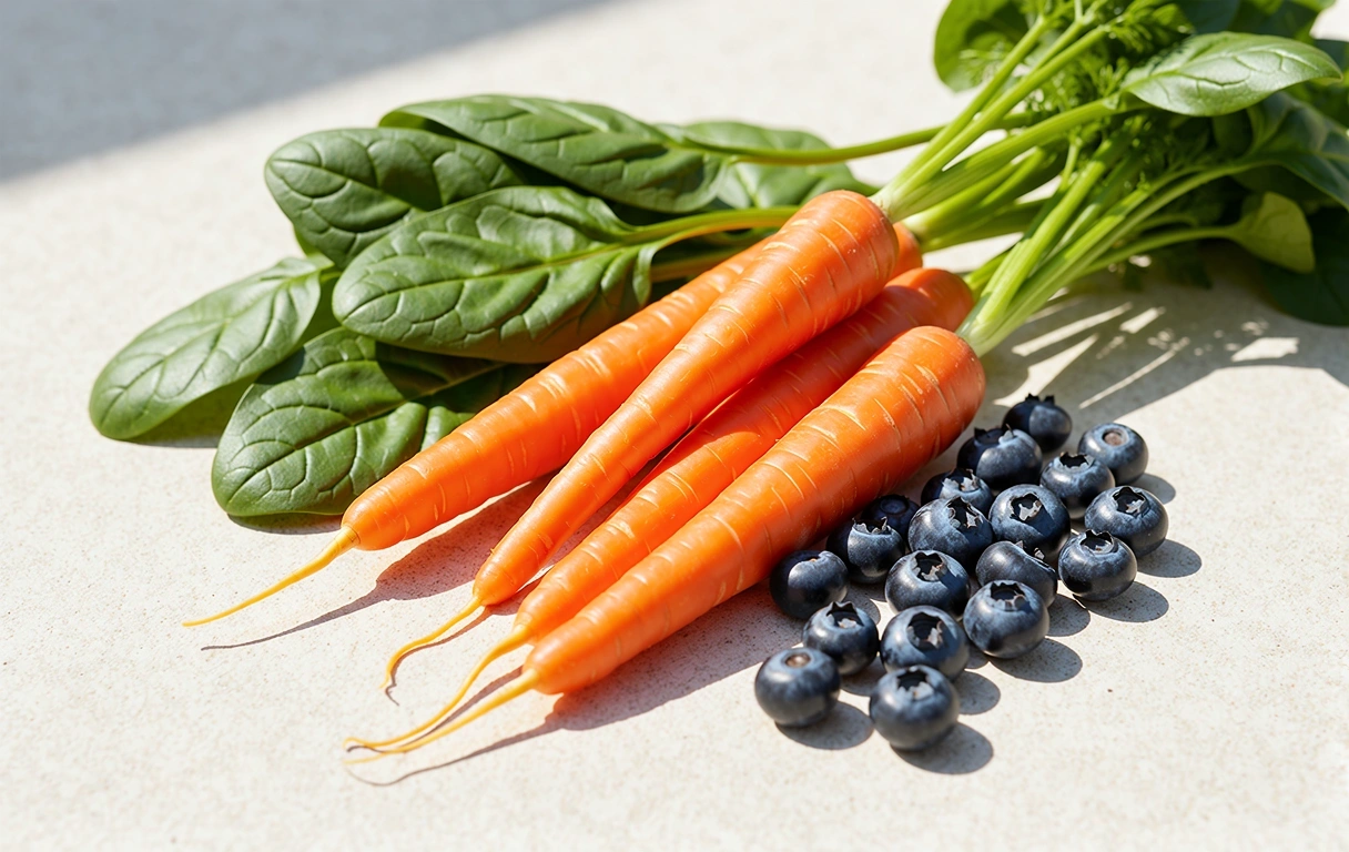 Fresh ingredients for eye wellness