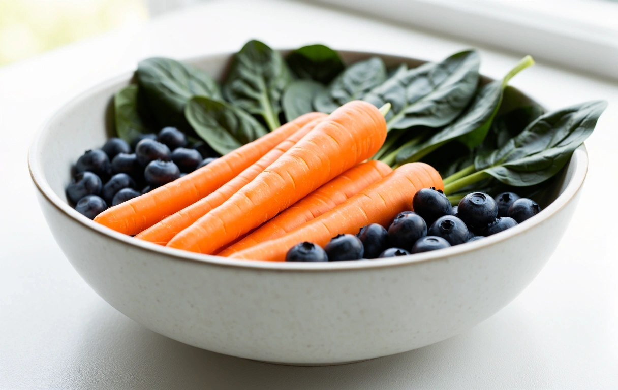 Fresh ingredients for visual wellness