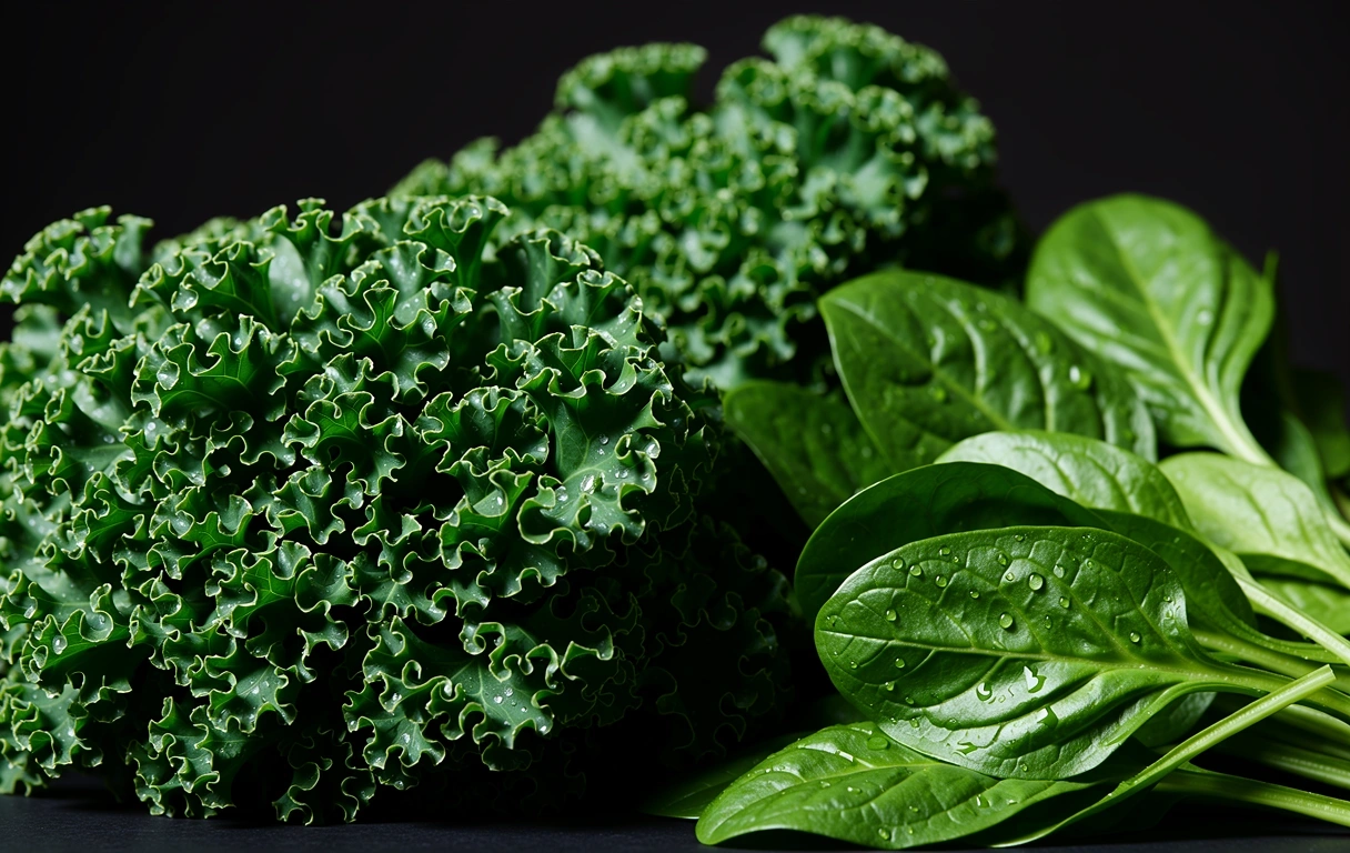 Leafy green vegetables